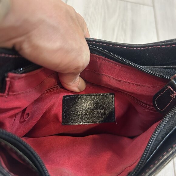 Liz Claiborne Black Leather Bag - Picture 7 of 11
